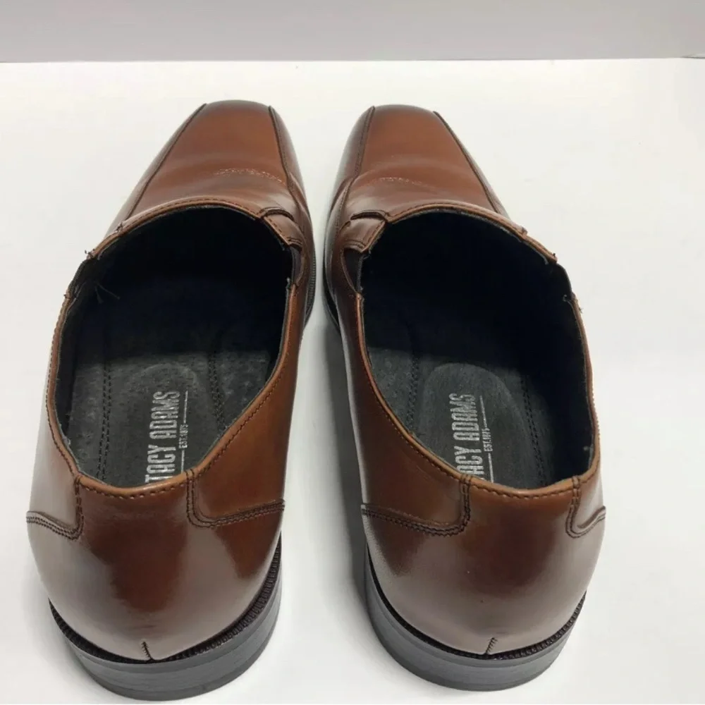 Stacy Adams Fairchild Brown Leather Slip On Loafer Men’s 8M